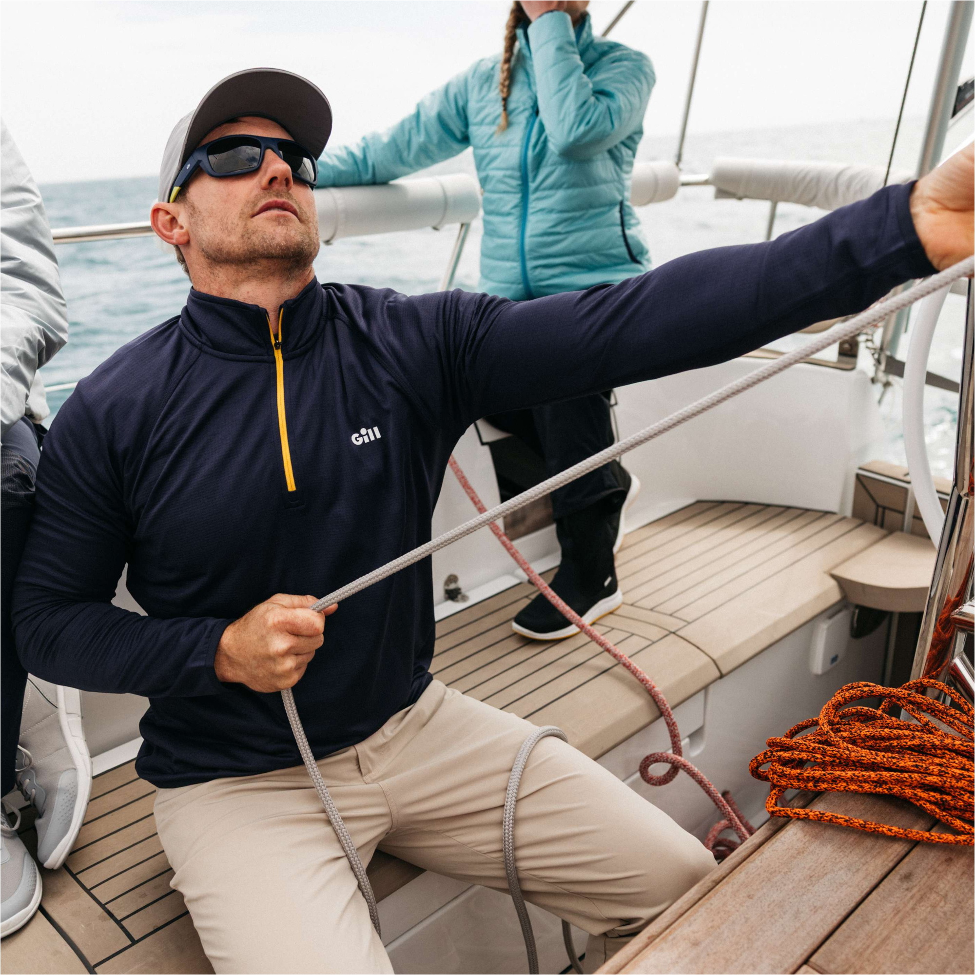 2026 Gill Mens Drift Zip Fleece 1501 - Navy